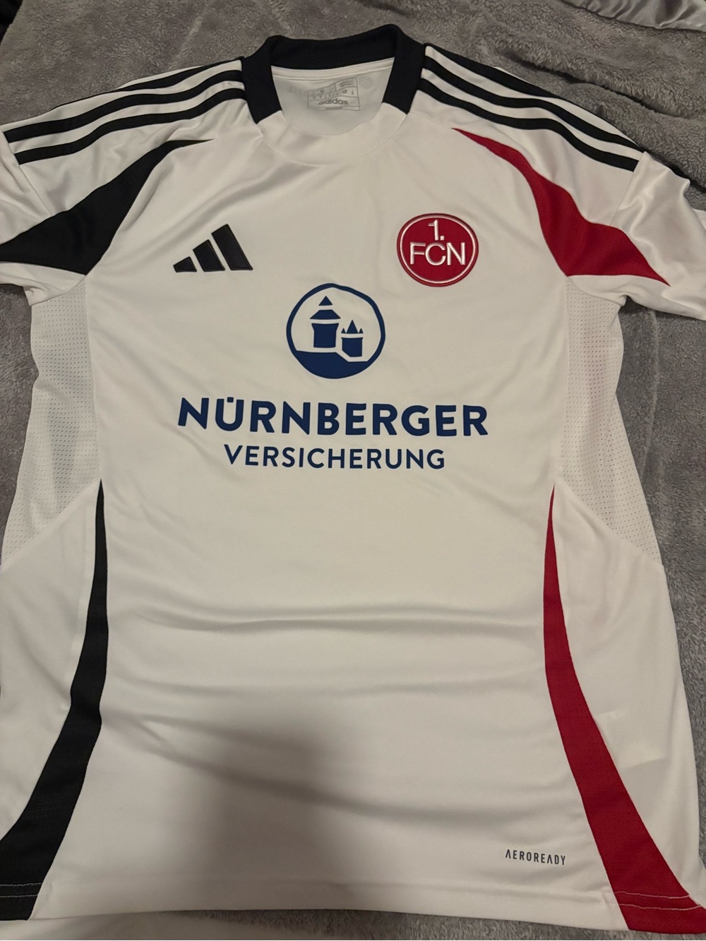 Adidas 1. FC Nürnberg White Short Sleeve Soccer Jersey